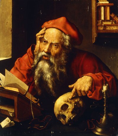 Szent Jeromos, alkotó: Joos van Cleve