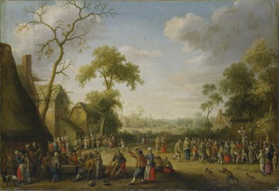 Falusi jelenet, 1637 alkotó: Joost Cornelisz. Droochsloot