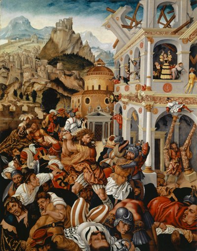 Sámson története, 1525-1530 körül (olaj, tábla) alkotó: Jorg I Breu