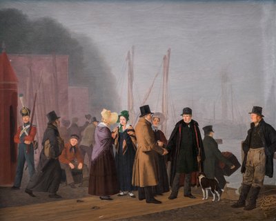 Búcsújelenet Toldbodenben alkotó: Jorgen Roed