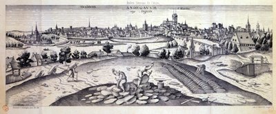 Egy palabánya Angers-ban, 1561 alkotó: Joris Hoefnagel