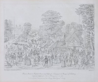 Fete Horseydownban 1590 körül alkotó: Joris Hoefnagel