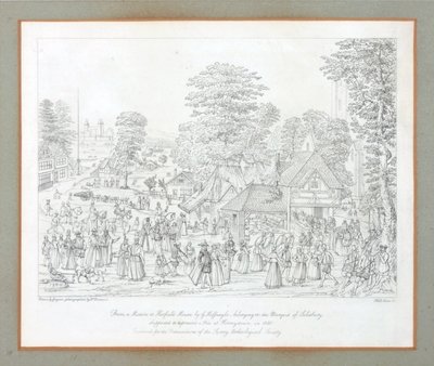 Fete Horseydownban 1590 körül alkotó: Joris Hoefnagel