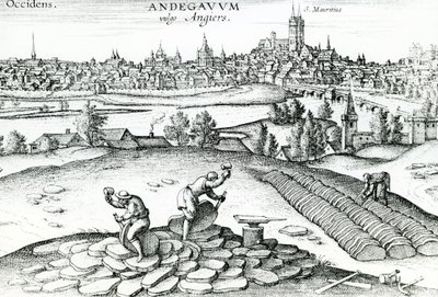 Palabánya Angers-ban, 1561 alkotó: Joris Hoefnagel