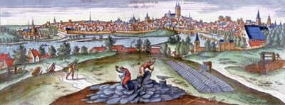 Palapálya Angers-ban, 151 körül (metszet) alkotó: Joris Hoefnagel