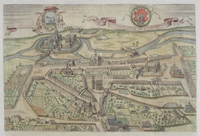 Lowicz képe, Georg Braun (1541-1622) és Frans Hogenberg (1535-90) „Civitates Orbis Terrarum” című művéből alkotó: Joris Hoefnagel