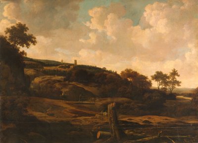 Hegyvidéki táj romokkal, 1650-1699 körül (olaj, vászon) alkotó: Joris van der Haagen or Hagen
