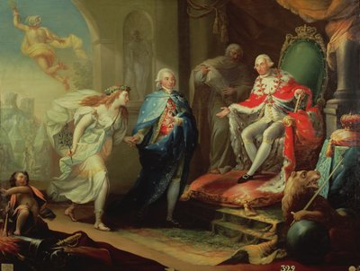 Godoy békét mutat be IV. Károlynak, 1796 alkotó: José Aparicio