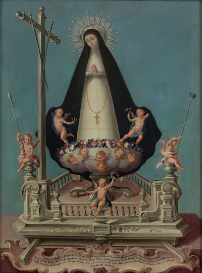 Magányos Szűz, a Mínimos de la Victoria kolostorból alkotó: José Campeche