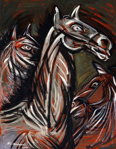 lovak; Lovak alkotó: José Clemente Orozco