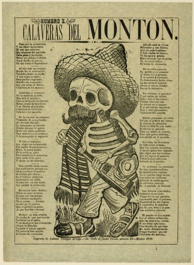 Calavera a tömegek, no. 2 alkotó: José Guadalupe Posada