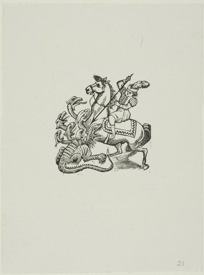 Szent György alkotó: José Guadalupe Posada