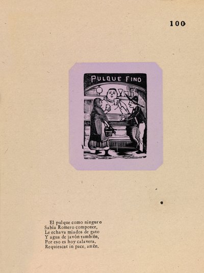 A Pulque készítője alkotó: José Guadalupe Posada