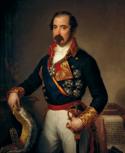 Manuel Gutierrez de la Comcha i Irigoyen (1808-1874), Duero márki portréja alkotó: José Gutiérrez de la Vega