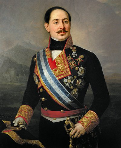 Francisco Serrano y Dominguez (1810-1885), spanyol katona és politikus, a Liberális Unió vezetője, az első köztársaság elnöke 1874-es portréja alkotó: José María Romero y López