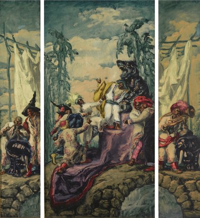 Nyár - Afrika-triptichon, 1917-1918 alkotó: José María Sert