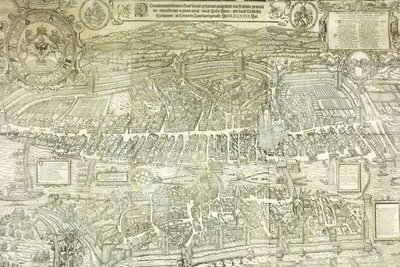 A zürichi látványterv, 1576 alkotó: Jos Murer