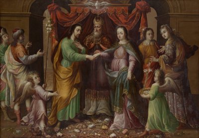 A Szűzanya házassága, kb. 1690. alkotó: José Sánchez