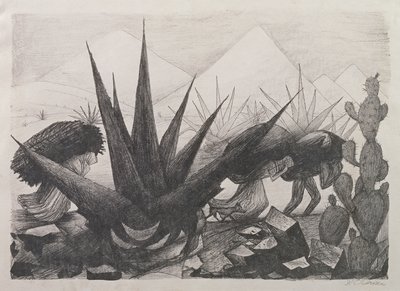 Indiánok és Magny Plants alkotó: José Clemente Orozco