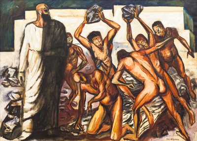 Szent István vértanúsága alkotó: José Clemente Orozco