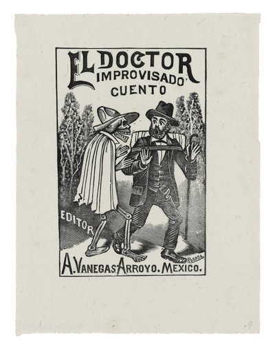 The Impromptu Doctor Tale, 1888-1913 körül, nyomtatva 1942 (metszet) alkotó: José Guadalupe Posada