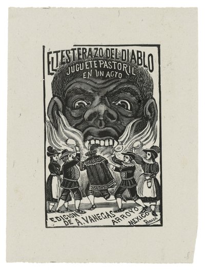 El Testarazo del Diablo, 1900 körül, nyomtatás 1942 (metszet) alkotó: José Guadalupe Posada