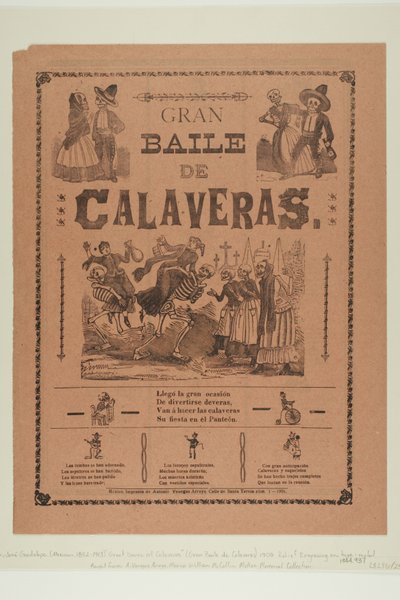 Großer Ball der Calaveras alkotó: José Guadalupe Posada