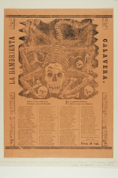 Die verhungernde Calavera alkotó: José Guadalupe Posada
