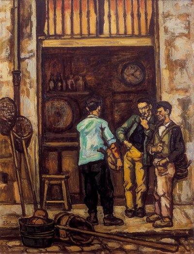 Santander taverna (Spanyolország) 1944-1945 (olaj, vászon) alkotó: Jose Gutierrez Solana