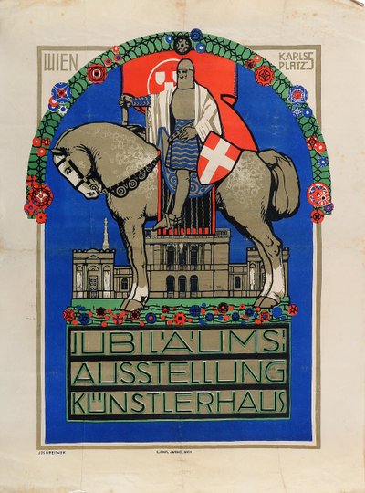 Jubileumi Kiállítás Bécsi Künstlerhaus, 1908. alkotó: Josef Breitner