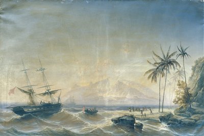 Hadihajó a déli-tengeri szigeteknél alkotó: Josef Carl Berthold Püttner