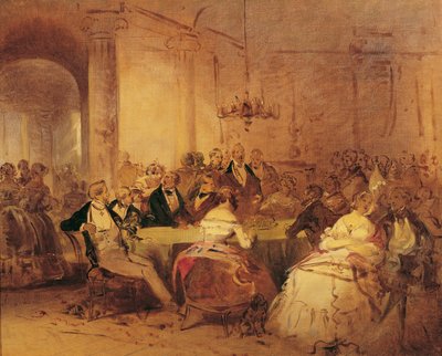 Társadalmi jelenet alkotó: Josef Danhauser