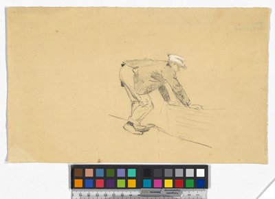 Studie eines Mannes mit Boot alkotó: Josef Engelhart