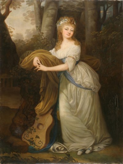 Krystyna Magdalena Radziwiłłówna (1776-1796), Michał Hieronim Radziwiłł lányának portréja. alkotó: Josef Grassi