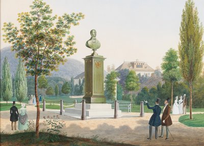 Rudolf főherceg, Olomouc bíboros érseke emlékmű Ischlben. alkotó: Josef Hafner