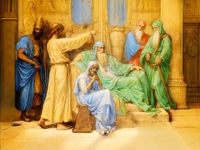 A1_Genezis_40-József értelmezi a fáraó álmait alkotó: Josef Johann Michel