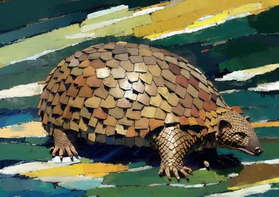 Állatok: Pangolin 1 alkotó: Josef Johann Michel