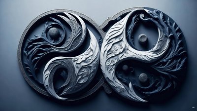 a YIN ÉS YANG enkaustikus Feng Shui koncepciója _05 alkotó: Josef Johann Michel