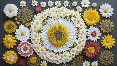 mandala:Kamilla-Matricaria elemek_01 alkotó: Josef Johann Michel