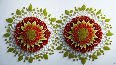 mandala: hibiscus-flower elements_01 alkotó: Josef Johann Michel