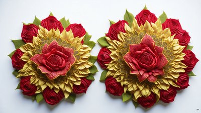 mandala: rose-flower elements_02 alkotó: Josef Johann Michel