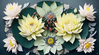 mandala: tavirózsa elemek_02 alkotó: Josef Johann Michel