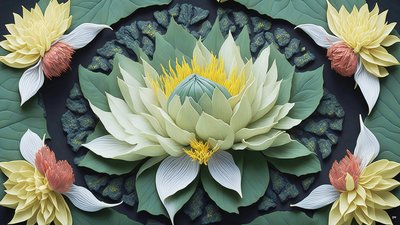 mandala: tavirózsa elemek_04 alkotó: Josef Johann Michel