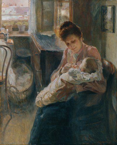 Fiatal anya alkotó: Josef Jungwirth