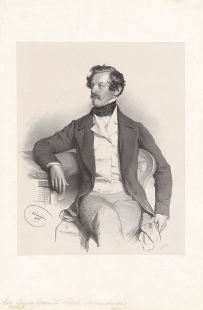 Báró Alexander von Bach (1813-1893), jogász, politikus alkotó: Josef Kriehuber