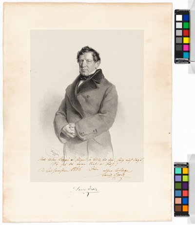 Alois (Louis) Grois (1809-1874), énekes, színész alkotó: Josef Kriehuber