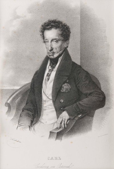 Károly osztrák főherceg 1771-1847, Teschen hercege. alkotó: Josef Kriehuber