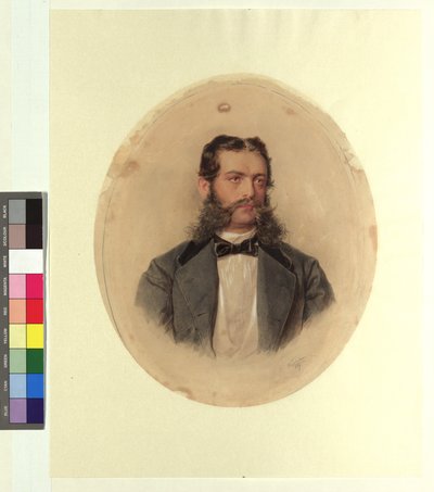 August Szabo (1836 - 1910), a Volksgarten kávéházosa alkotó: Josef Kriehuber
