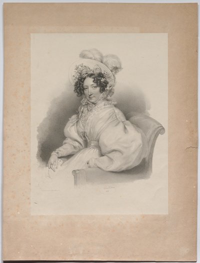Gabrielle Auersperg, született Lobkowitz alkotó: Josef Kriehuber