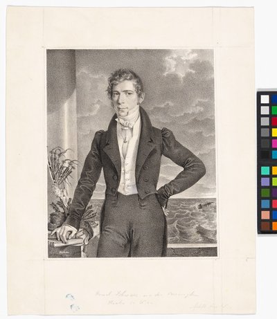 Johann Georg Schwarz (1800-1867, szőrmekereskedő) alkotó: Josef Kriehuber